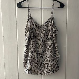 Snake skin tank top blouse